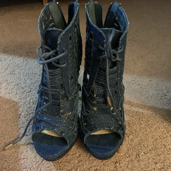 Denim High Heels - Picture 5 of 5